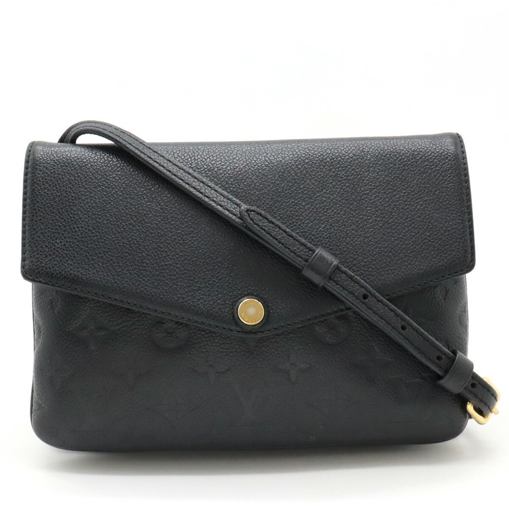 Louis Vuitton Empreinte Twice Shoulder Bag Noir Black